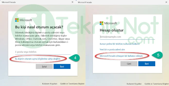 Windows 11 Yeni Kullanıcı Hesabı Ekleme