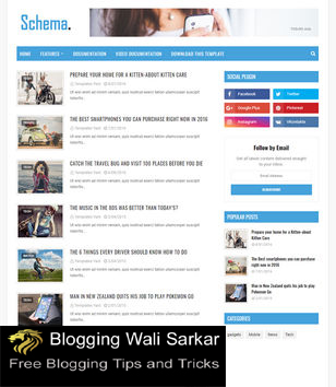 Schema Premium Blogger Template