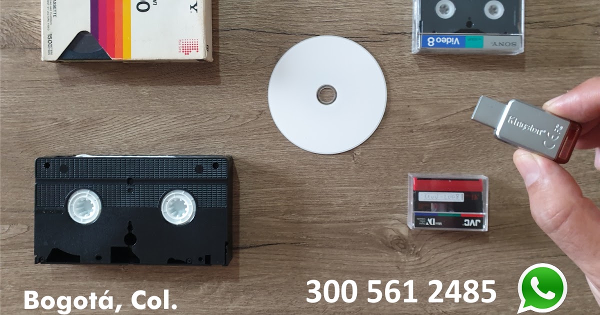 Conversión de VHS, Video 8, Mini a DIGITAL, CD, DVD USB, Norte Bogotá