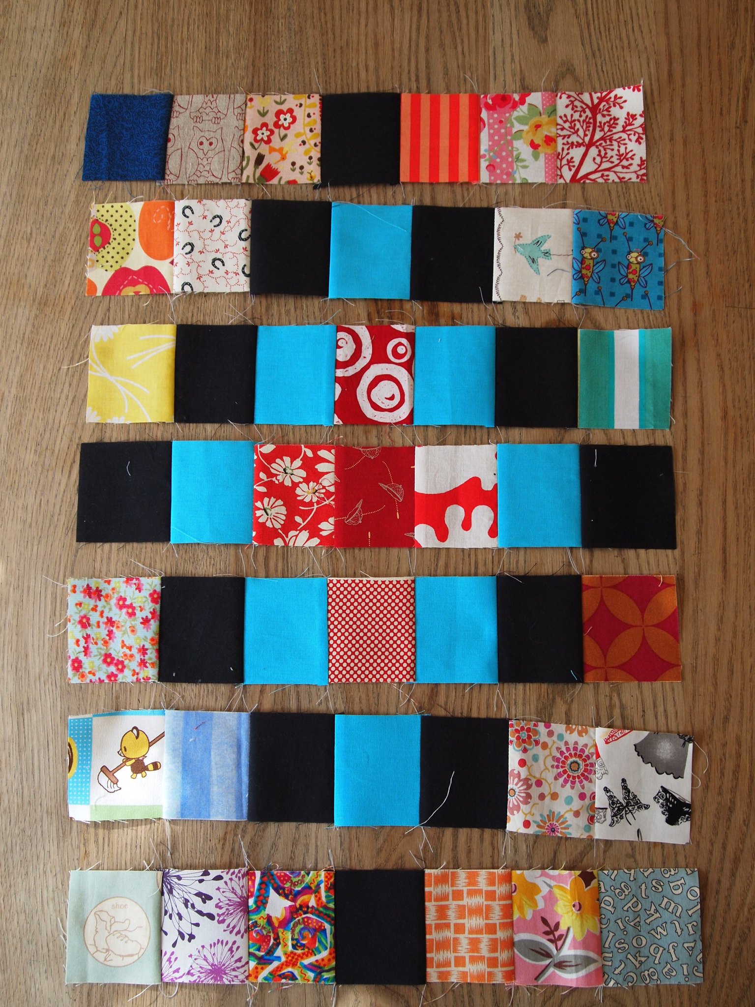 Technicolour Yawn aka Scrap Vomit Quilt Tutorial