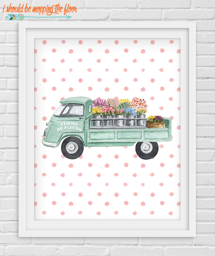 Flower Truck Printables