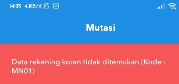 Mengatasi Rekening Koran Tidak Ditemukan di Aplikasi BRImo