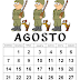 CALENDÁRIO COLORIDO 2022 - AGOSTO