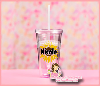 Personalized Sunflower Tumbler