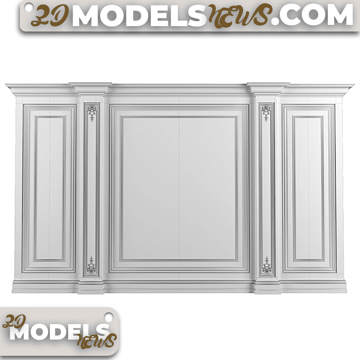 Wall paneling Decorative plaster Model 3