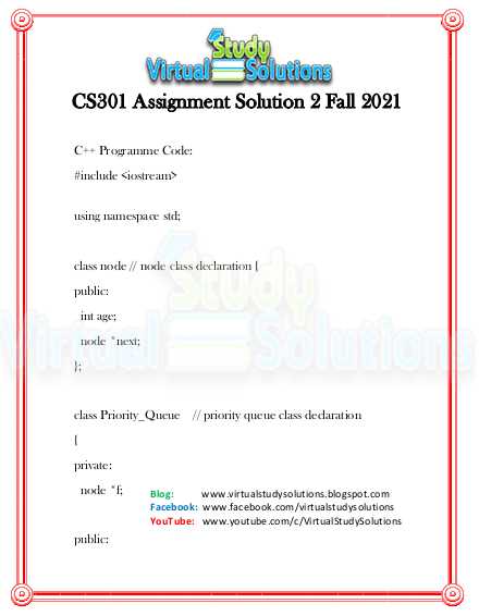 CS301 Assignment 2 Solution Preview Fall 2021