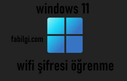 Windows 11 Kayıtlı Wifi Şifrelerine Bakma Öğrenme Yöntemi