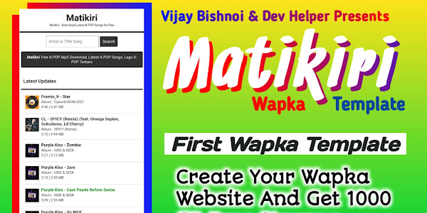 Matikiri Wapka Mp3 Responsive Template  Free Download 2022