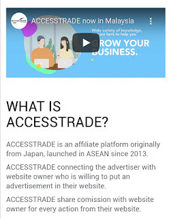 ACCESSTRADE Malaysia – Cara Buat Duit Dari Rumah, accesstrade, cara buat duit dengan accesstrade, affiliate accesstrade, daftar acesstrade, buat duit di rumah, cara buat duit online, online money, review accesstrade,