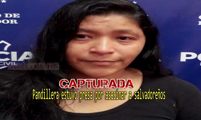 El Salvador: Capturan a pandillera que estuvo presa por matar a salvadoreños, sin embargo un juez la liberó / Alias "Pálida"
