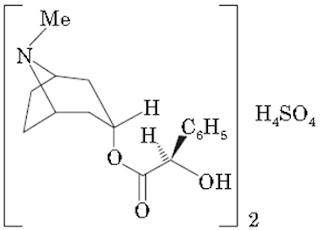 Chemical Structure of Hyoscyamine sulphate