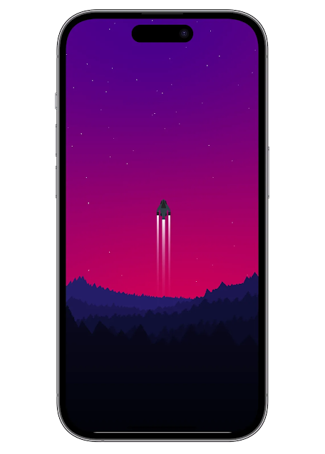 Minimal Rocket Launch Wallpaper in 4K for Your Phone