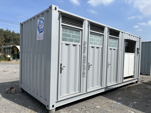 Container Toilet 20 Feet 3 Phòng Vệ Sinh 1 Phòng Tiểu Nam