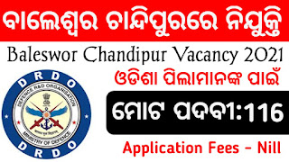 ITR Chandipur Recruitment 2021