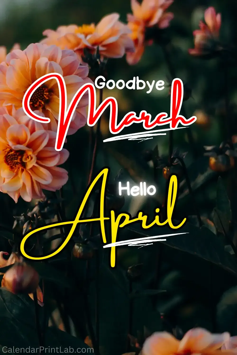 Goodbye March Hello April Image