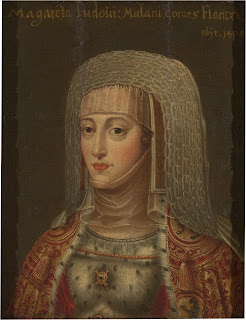 Margarita Luisa, condesa de Flandes Óleo sobre lienzo sobre tabla. Siglo XV