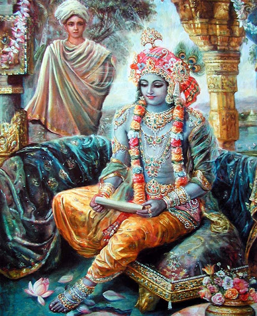 Lord Krishna and the envoy