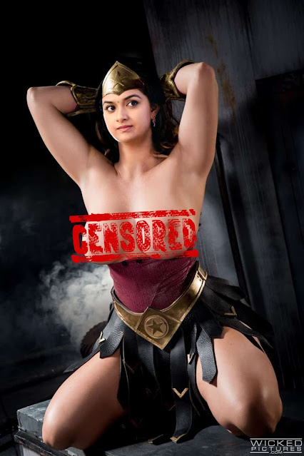 Keerthy Suresh in Wonder Woman Costume Nude having Big Boobs & Butt