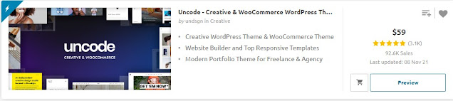 Uncode Creative & WooCommerce WordPress Theme
