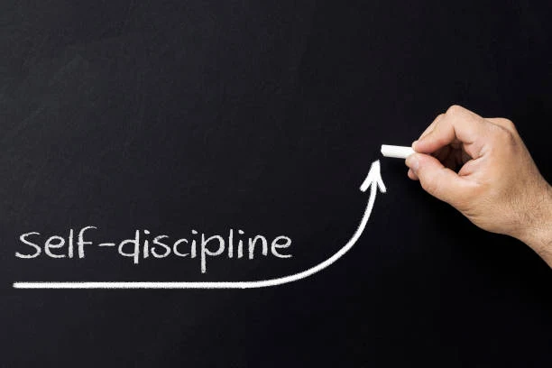 Self discipline written in text