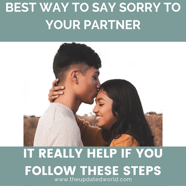 Learn to say sorry to your partner