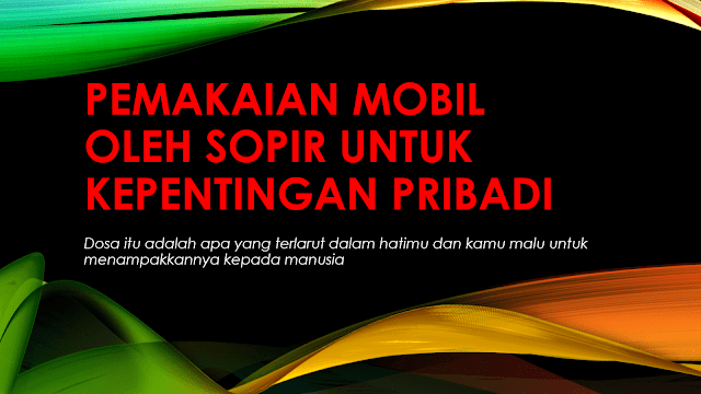 Hukum Pemakaian Taksi  Oleh Sopir Untuk Kepentingan Pribadi