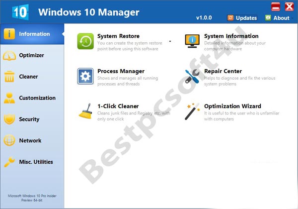 Windows 10 Manager v3.5
