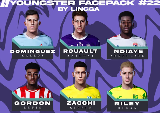 Youngster Facepack V22 2021 For eFootball PES 2021