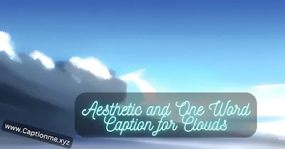 Aesthetic and One Word Caption for Clouds