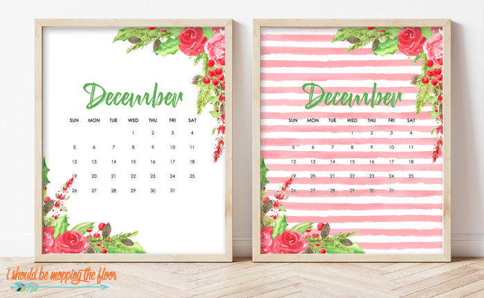 December At-A-Glance Calendar