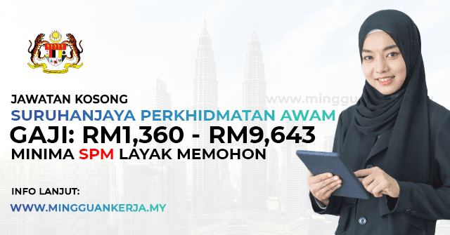 Jawatan Kosong SPA ~ Gaji RM1,360 - RM9,643 / Minima SPM Layak Memohon. Khas kepada anda yang sedang mencari pekerjaan dan berminat untuk menjawat jawatan kosong terkini yang tertera pada halaman Mingguan Kerja.