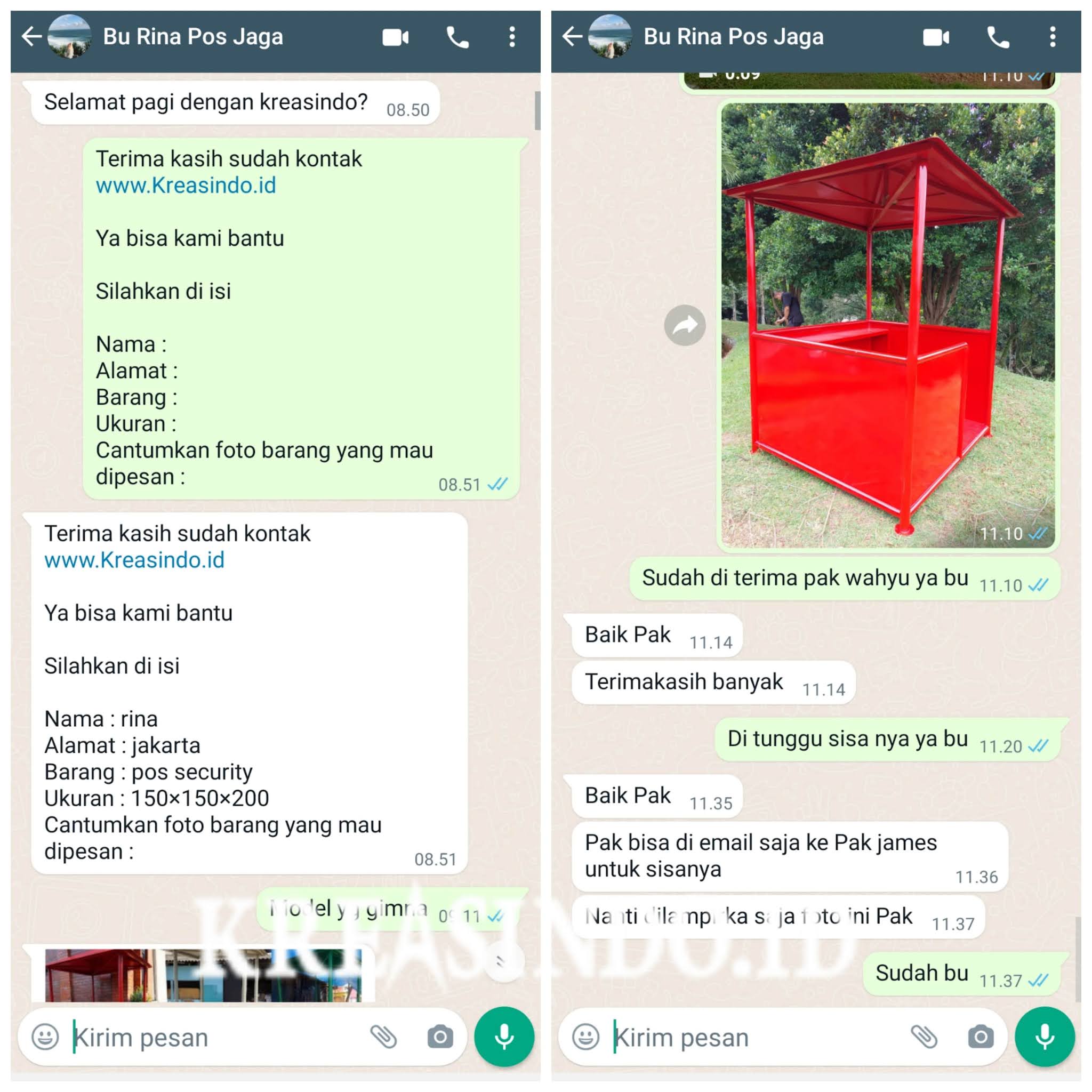 Pos Satpam Besi Pesanan Ibu Rina Untuk Gunung Geulis Countr Club Bogor