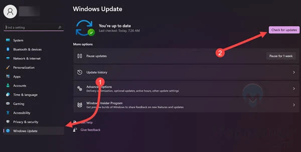 تحديث Windows 11 الى اخر اصدار