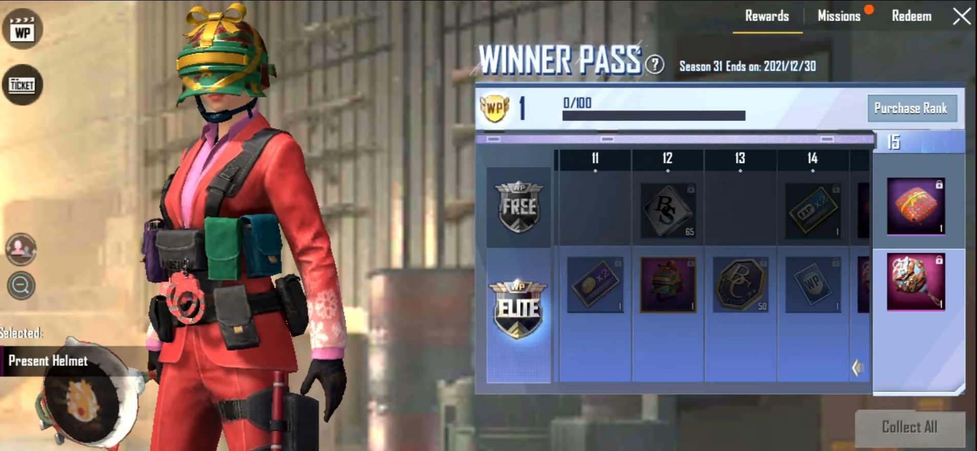 PUBG Mobile Lite Season 31 Winner Pass 1 to 30 WP rewards