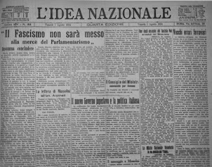 "L' IDEA NAZIONALE" del 1 AGOSTO 1924