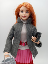 Barbie: Felt jacket w/collar