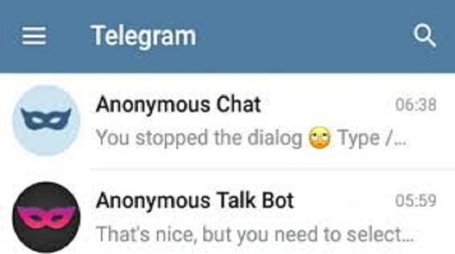 Chat Anonymous Telegram