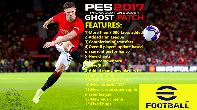 NEW GHOST PATCH FOR PES 17 2022 | FOR NEW FEATURES SEE DESCRIPTION BOX | +7000 PLAYER FACES & MORE