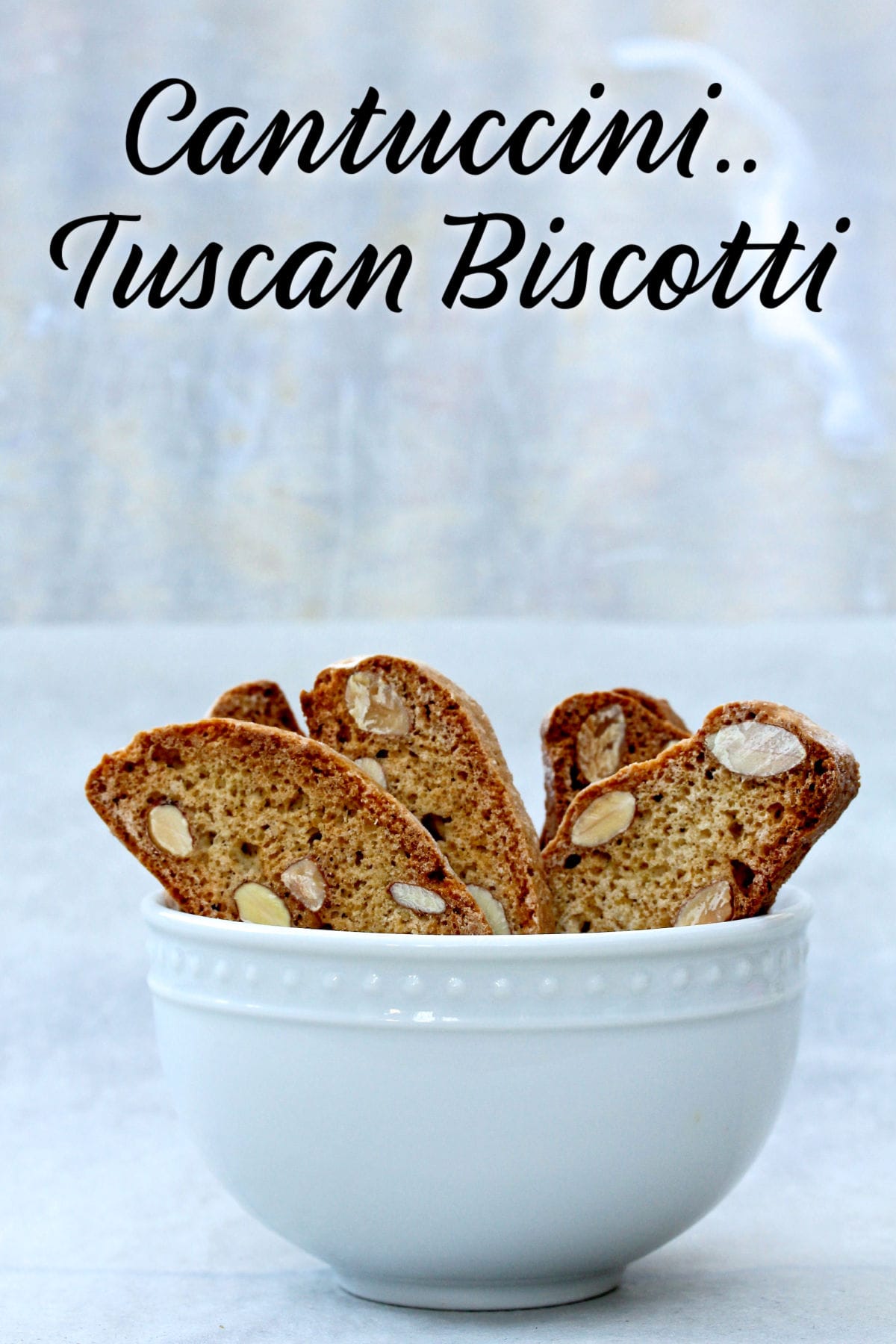 Cantuccini Toscani - Almond Biscotti in a bowl.