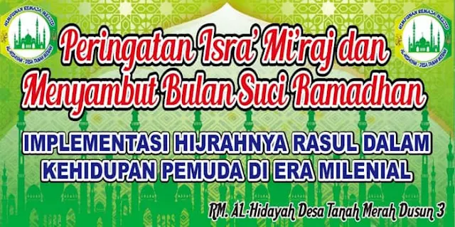 spanduk isra miraj