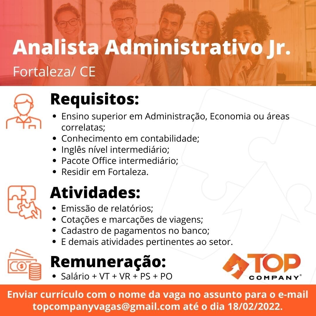 ANALISTA ADMINISTRATIVO JR