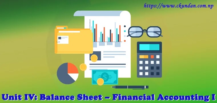 Balance Sheet – Financial Accounting I