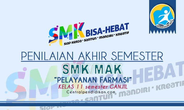 Soal & Jawaban PAS Pelayanan Farmasi Kelas 11 SMK Semester 1 PDF Terbaru