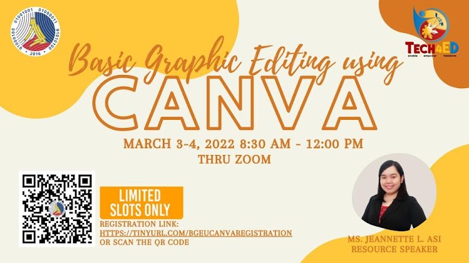 2-DAY Free Online Training for Teachers on Basic Graphic Editing using Canva | March 3-4 | Register Now