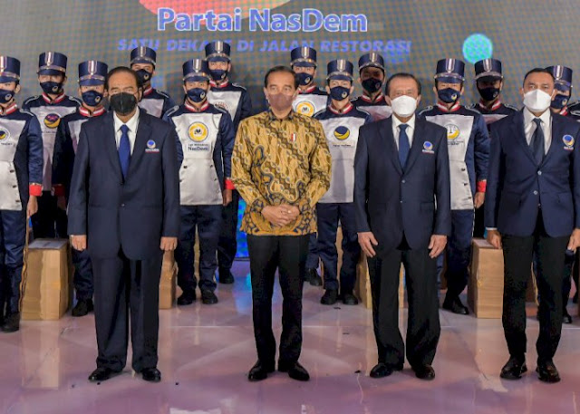 Hadiri HUT Partai Nasdem, Jokowi Mengajak Masyarakat Indonesia Bangga Jadi Presidensi G20 