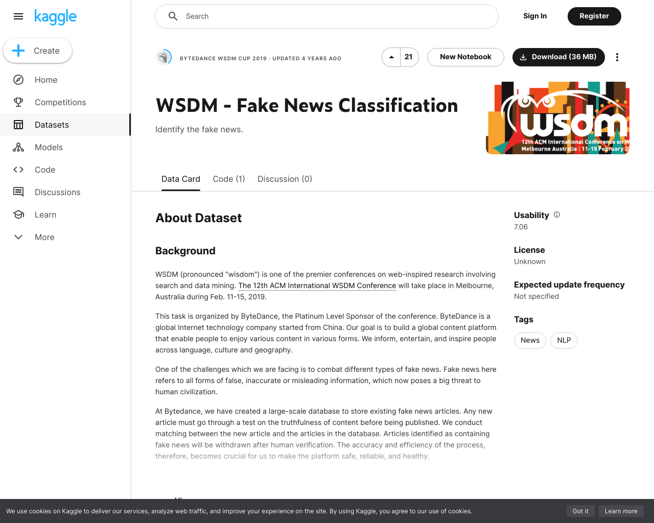 https://www.kaggle.com/datasets/wsdmcup/wsdm-fake-news-classification?select=test.csv