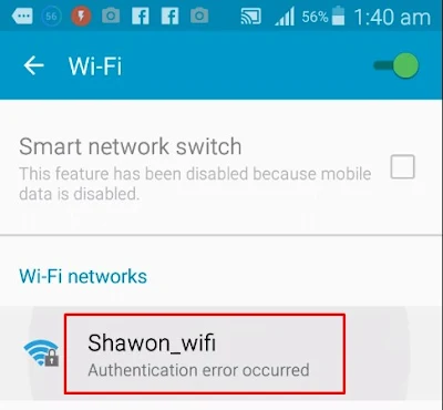 change wifi password from android phone