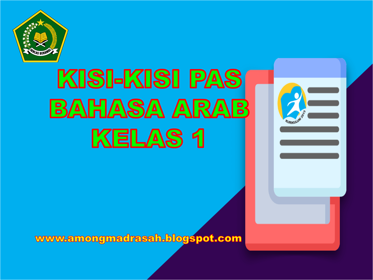 PAS Bahasa Arab Sesuai KMA 183 Kelas 1