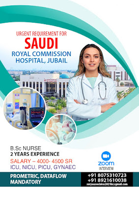 Urgently Required Nurses for Royal Commission Hospital, Jubail, Saudi Arabia