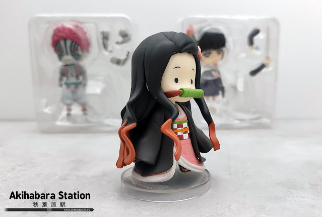 Review de los Figuarts Mini Akaza, Mini Nezuko y Kanao de Kimetsu no Yaiba - Tamashii Nations